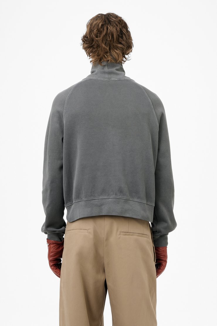 Our Legacy - Full Zip Hood Black Hairy Wool