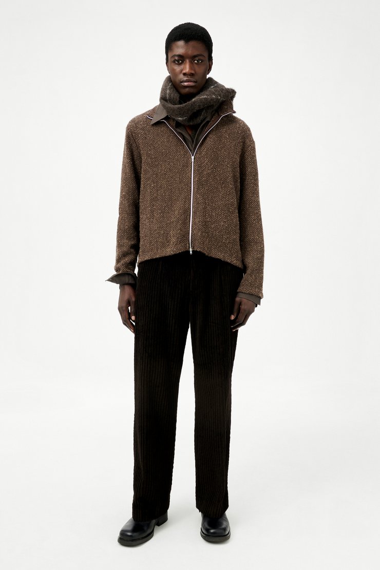 トップス OUR LEGACY SHRUNKEN FULLZIP POLO 48 Our Legacy - Shrunken Fullzip Polo Prenzlauer Houndstooth