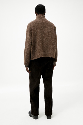 Our Legacy - Shrunken Fullzip Polo Brown Sparse Buckle Weave