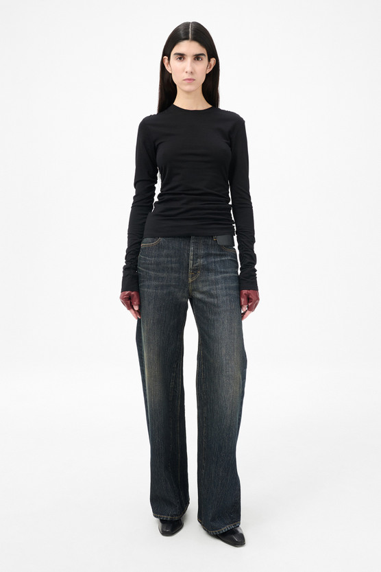 Our Legacy - Strain Slim Longsleeve Intellectual Black Wool Jersey