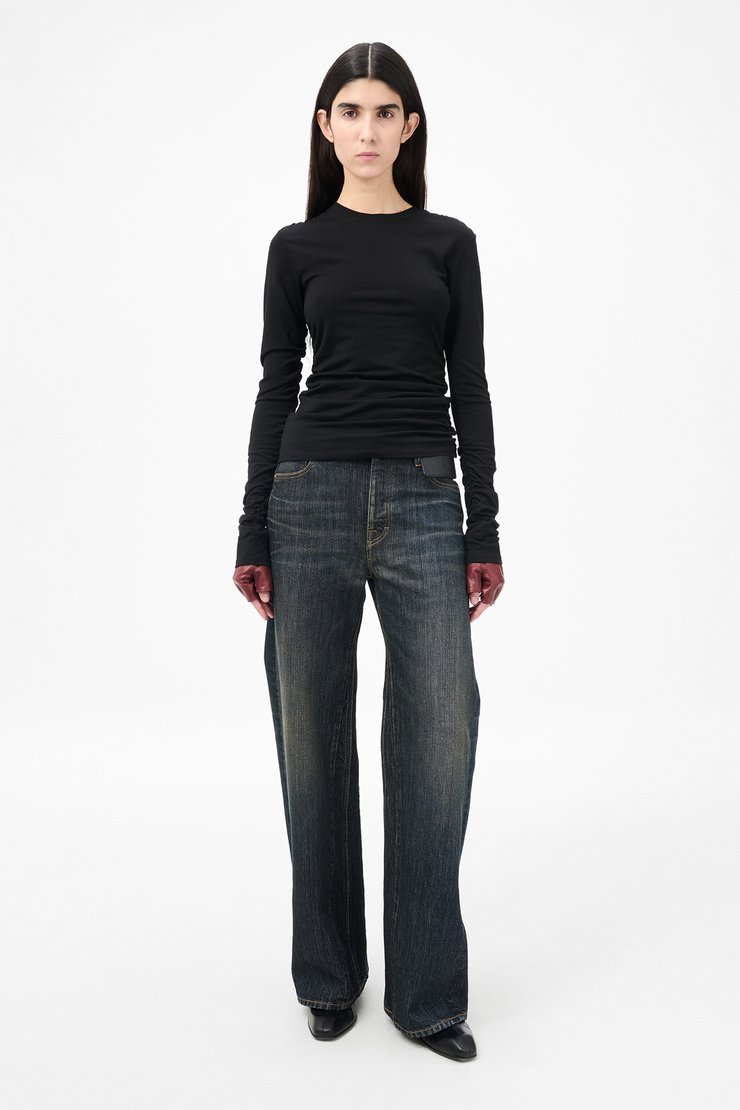 Our Legacy - Strain Slim Longsleeve Intellectual Black Wool Jersey