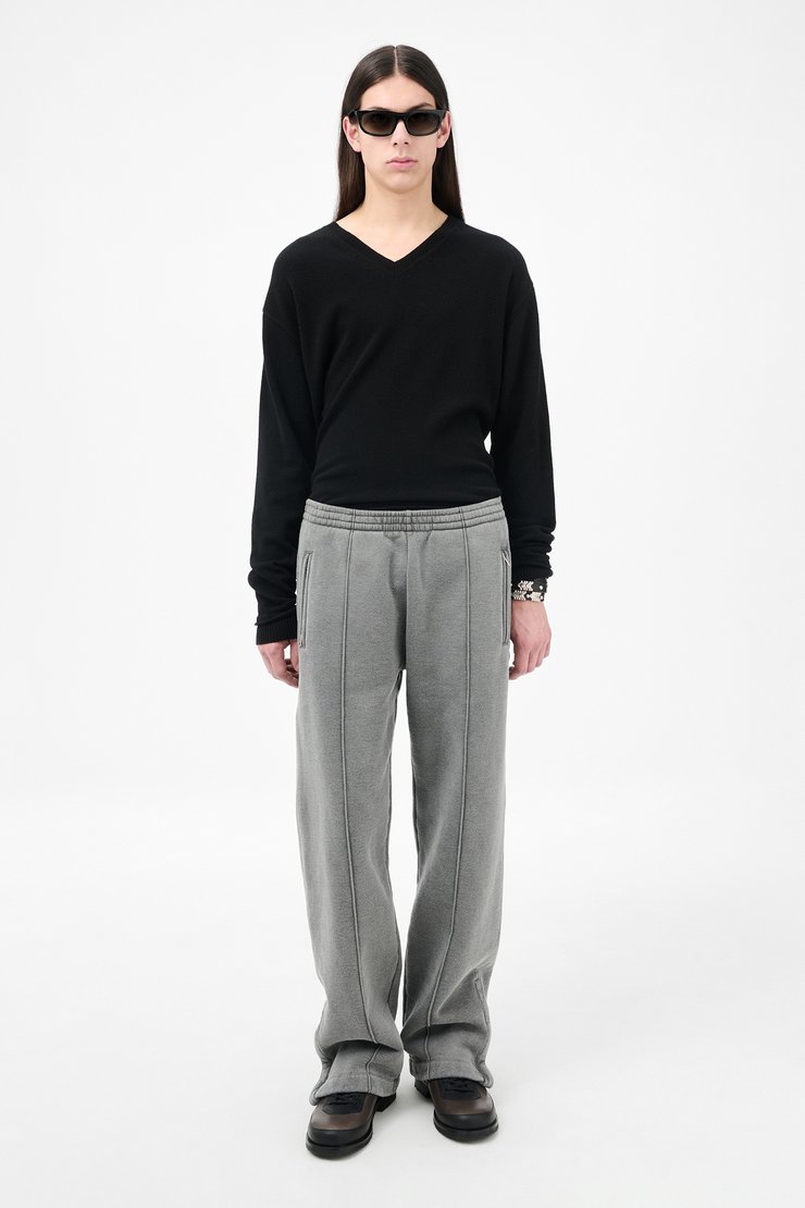 Our Legacy - Track Pants Worn Black Hefty Fleece