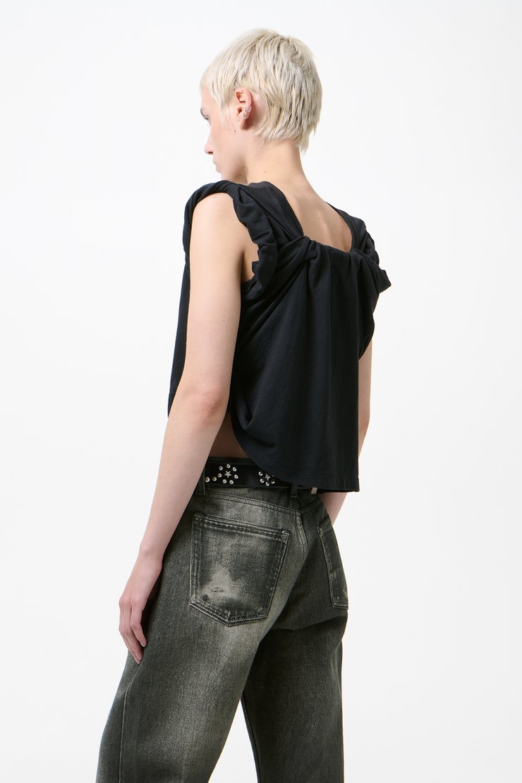 Our Legacy - Twisted T-Shirt Washed Black Legacy Jersey