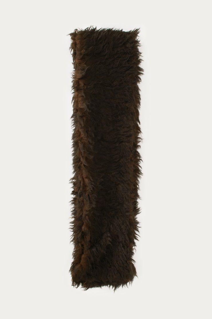 Our Legacy - Floss Scarf Ombre Brown Hairy Wool