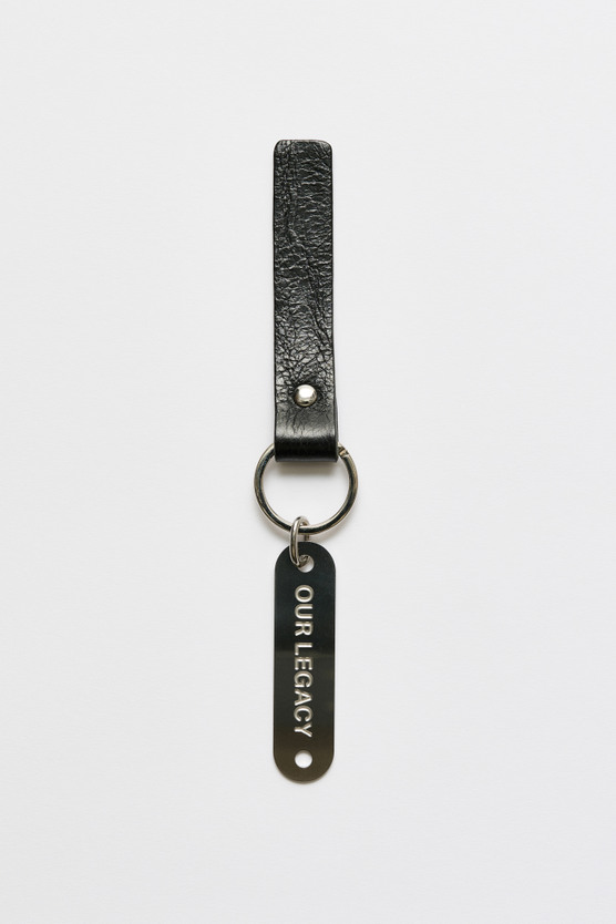 Our Legacy - Ring Keyring Black Leather