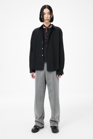Beyond Shirt Black Casual Liquid Poplin