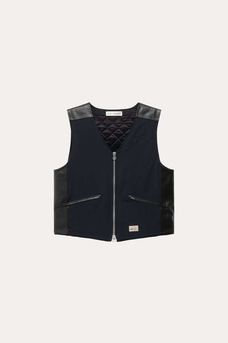 Our Legacy - Padded Vest Black Nylon Cordura