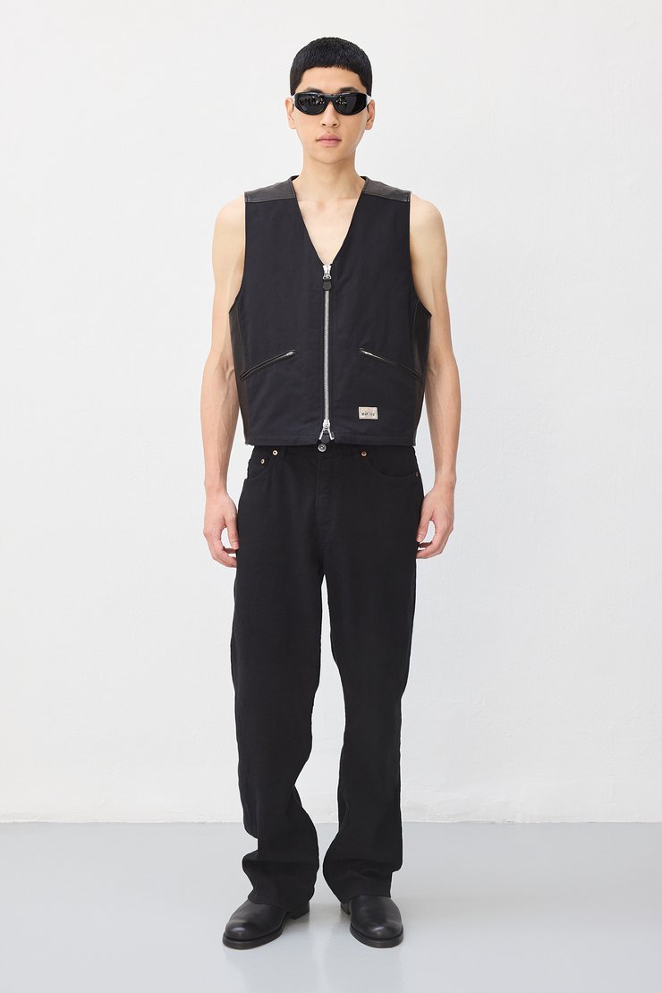 ジャケット・アウター Quilted CN Vest - Nylon Ripstop - Black Junya Watanabe Man - Junya Watanabe MAN x C.P. Company