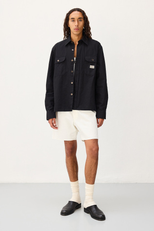 Country Shirt Washed Black Canvas