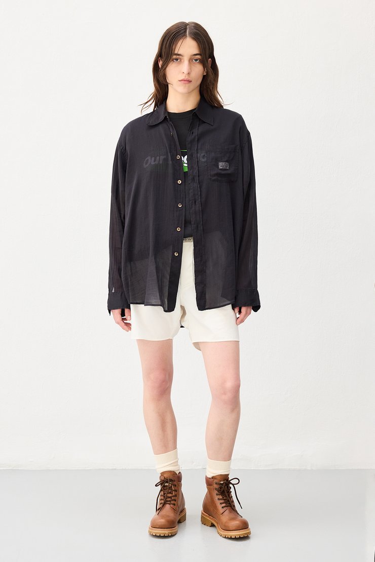 Our Legacy - Work Shop Shirt Black Cotton Silk