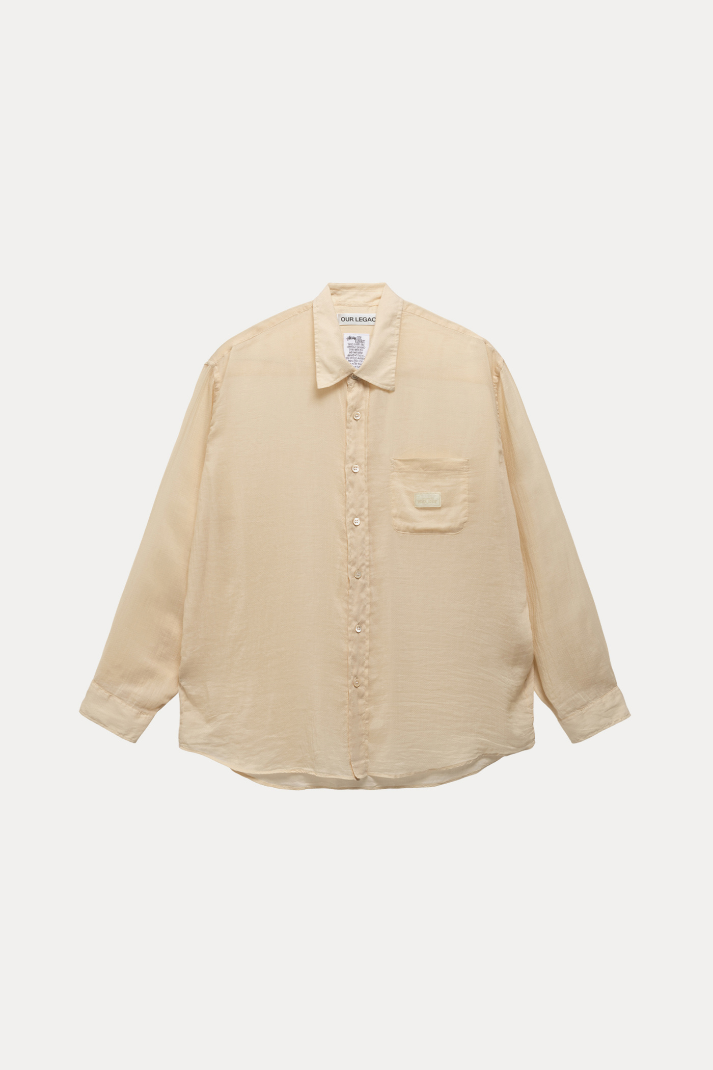 stussy OUR LEGACY SAND COTTON SILK シャツ Our Legacy - Work Shirt Sand Cotton Silk