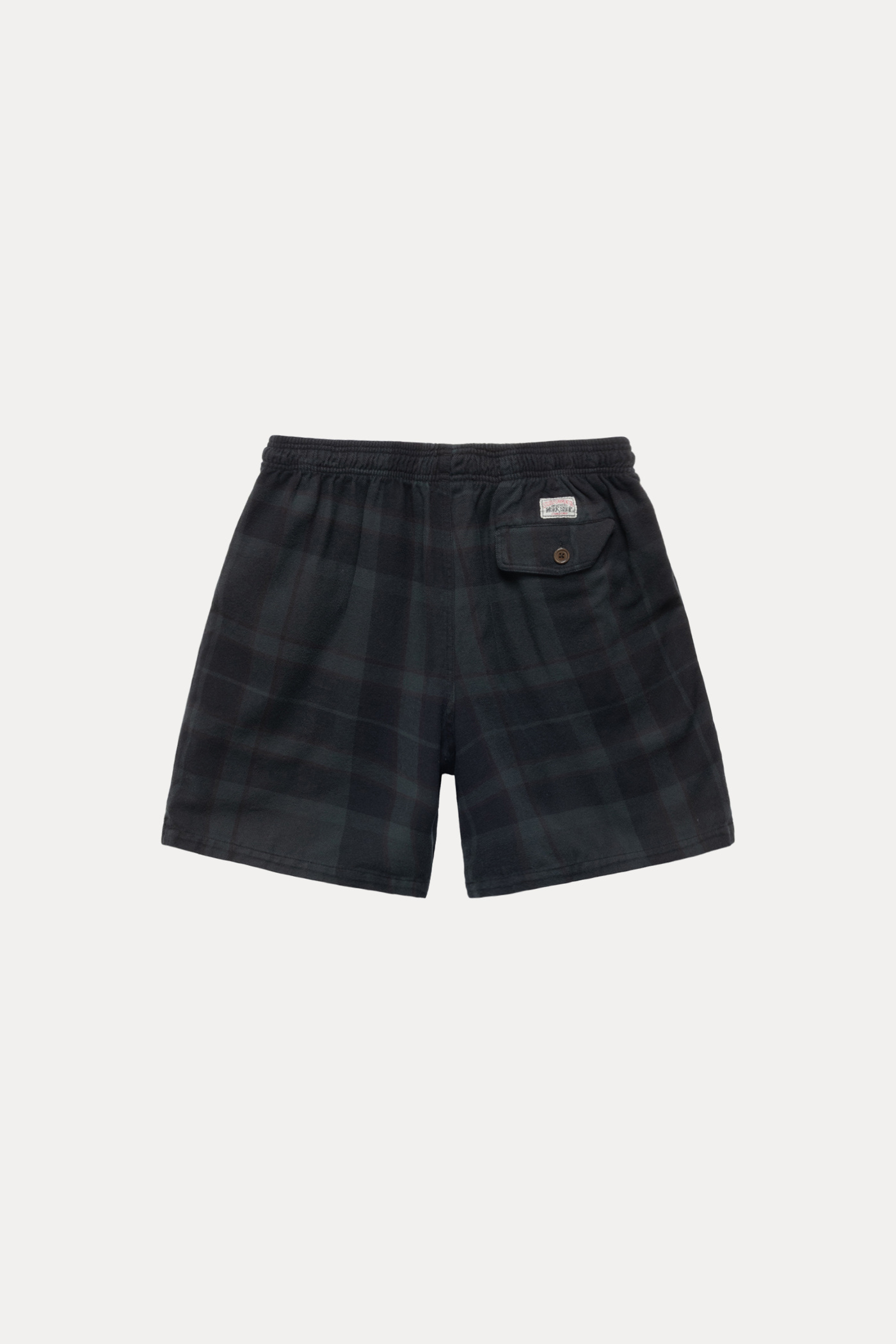 パンツ Our Legacy x Stussy Plaid Flannel Short Our Legacy - Laguna Short Overdyed Black Flannel Check