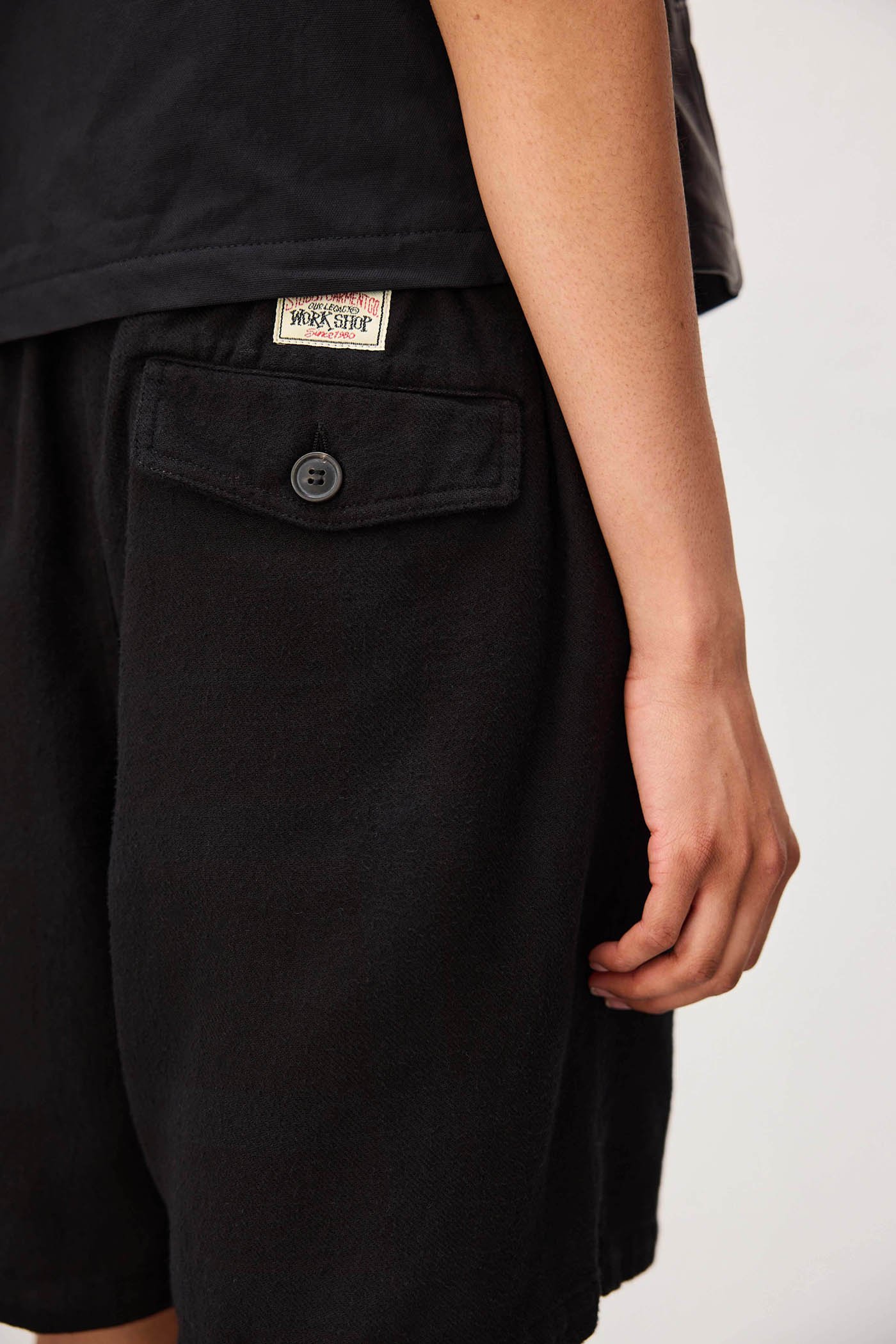 パンツ our legacy WORK SHOP SWEAT SHORTS Nero Our Legacy - Work Shop Sweat Shorts Nero