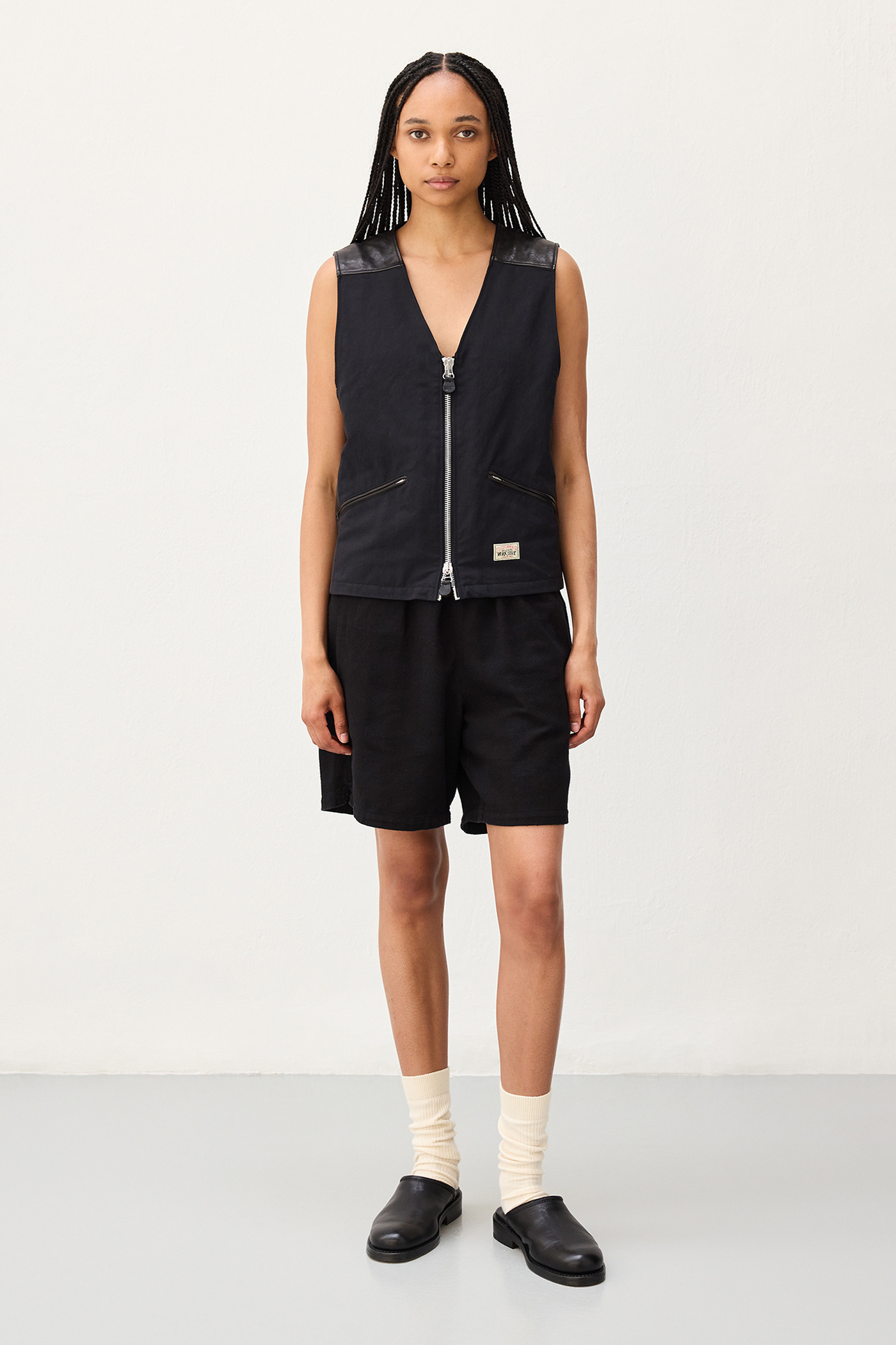 Our Legacy - Laguna Short Overdyed Black Flannel Check