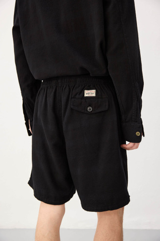 Our Legacy - Laguna Short Overdyed Black Flannel Check
