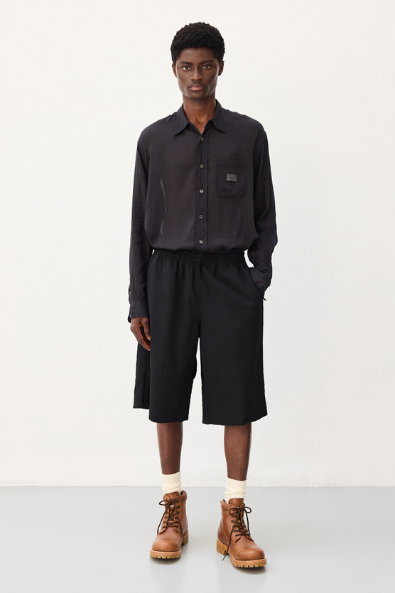 パンツ OUR LEGACY WORK SHOP TALL LAGUNA SHORT OL Work Shop Tall Laguna Short – Black Wool | Bottoms | Stüssy