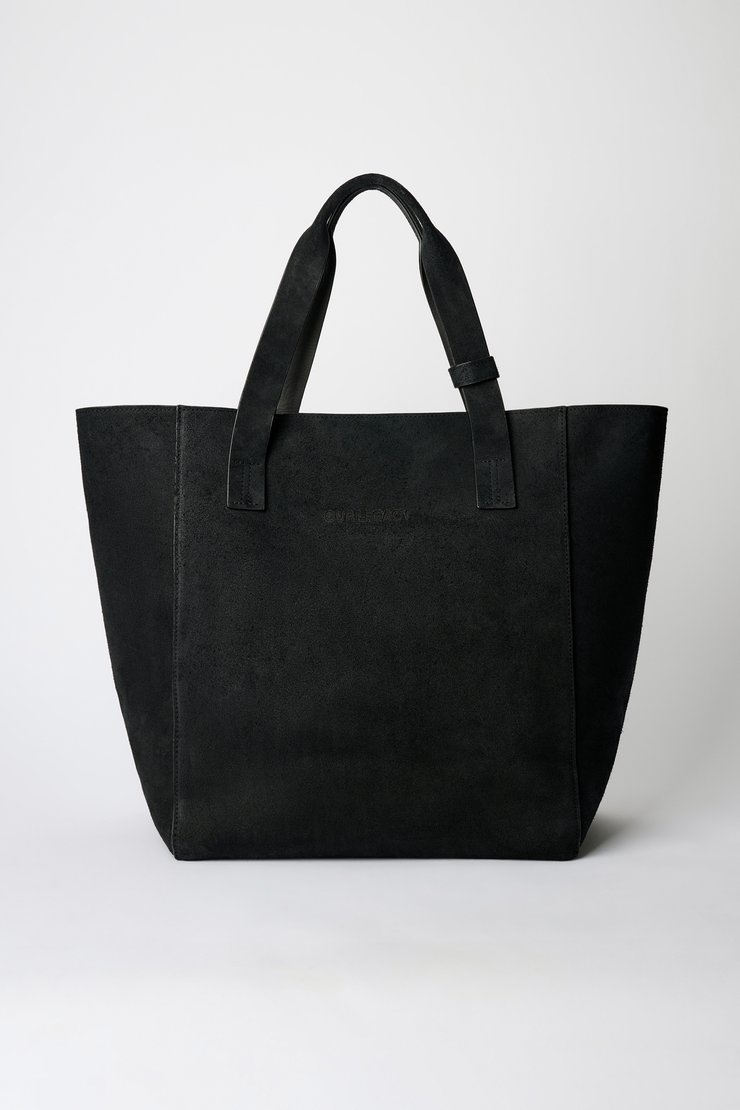 Our Legacy - Travel Tote Waxed Black Suede