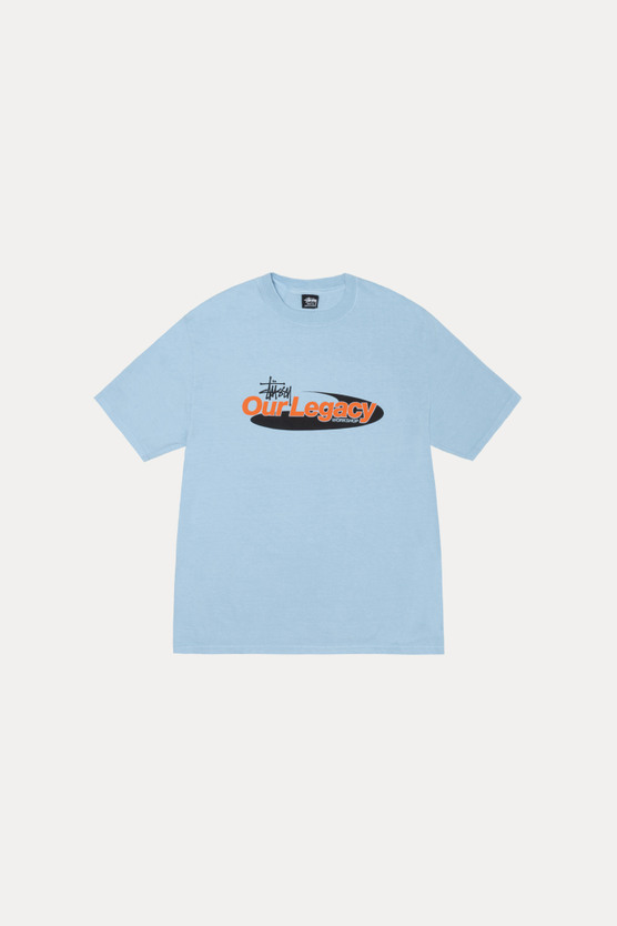 Our Legacy - OL Swirl Pig. Dyed Tee Baby Blue