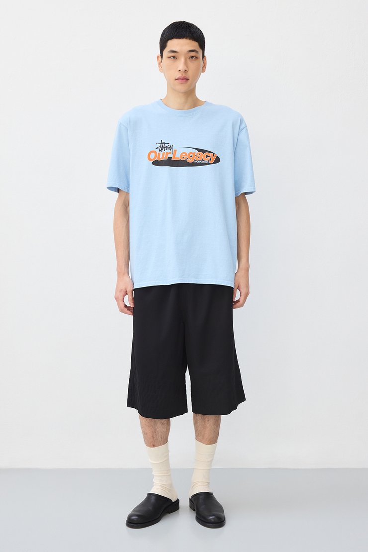Our Legacy - OL Swirl Pig. Dyed Tee Baby Blue