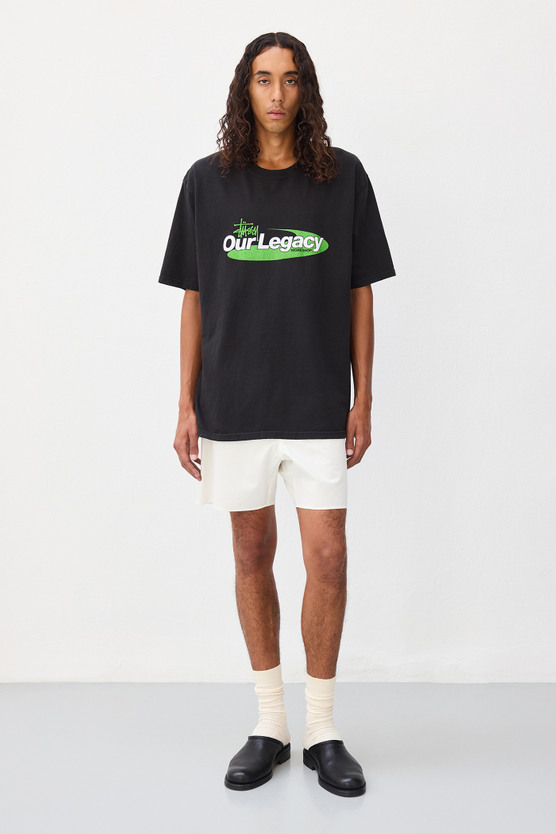 Our Legacy - OL Swirl Pig. Dyed Tee Black
