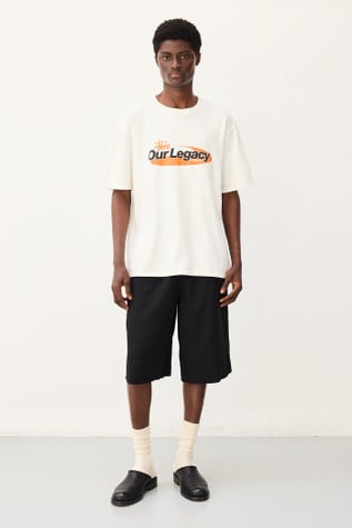Ol Swirl Pig. Dyed Tee Natural