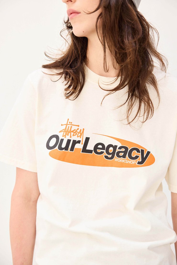 Our Legacy - OL Swirl Pigment Dyed Tee Natural