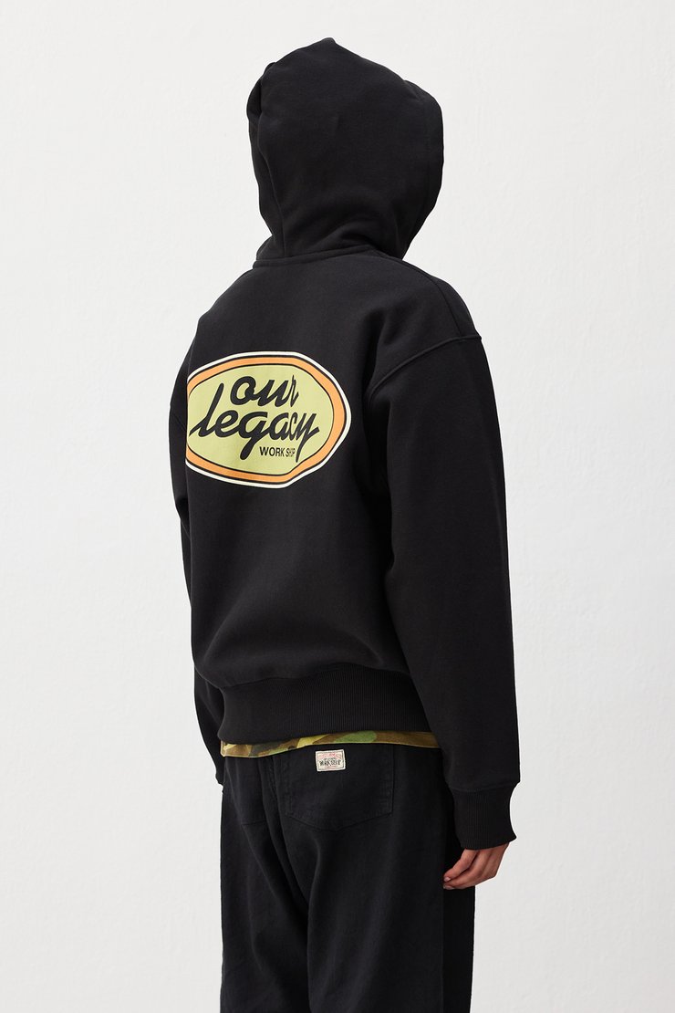 Our Legacy - OL Oval Zip Hood Black