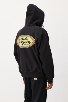 Stussy Our Legacy Hoodie パーカー 黒　Lサイズ OL Work Shop Oval Zip Hoodie – Black | Sweats | Stüssy