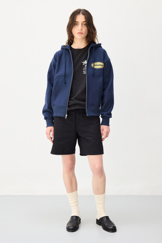 トップス OUR LEGACY 24AW FULL ZIP HOOD 48 Our Legacy - OL Oval Zip Hood Navy