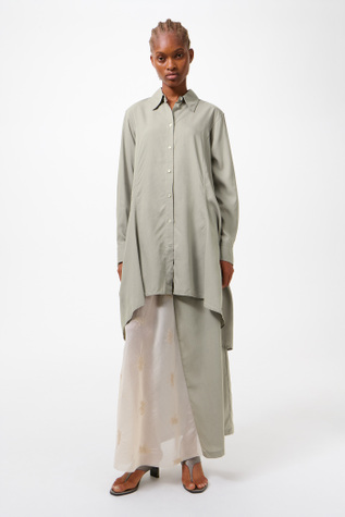 Flux Shirt Willow Grey Softflow Tencel