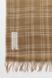 Our Legacy - Cottage Scarf Walnut Grid Sparse Tencel