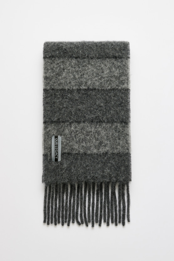 Our Legacy - Estate Scarf Static Stripe Fuzzy Alpaca