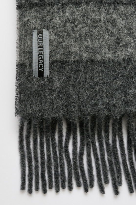 Our Legacy - Estate Scarf Static Stripe Fuzzy Alpaca