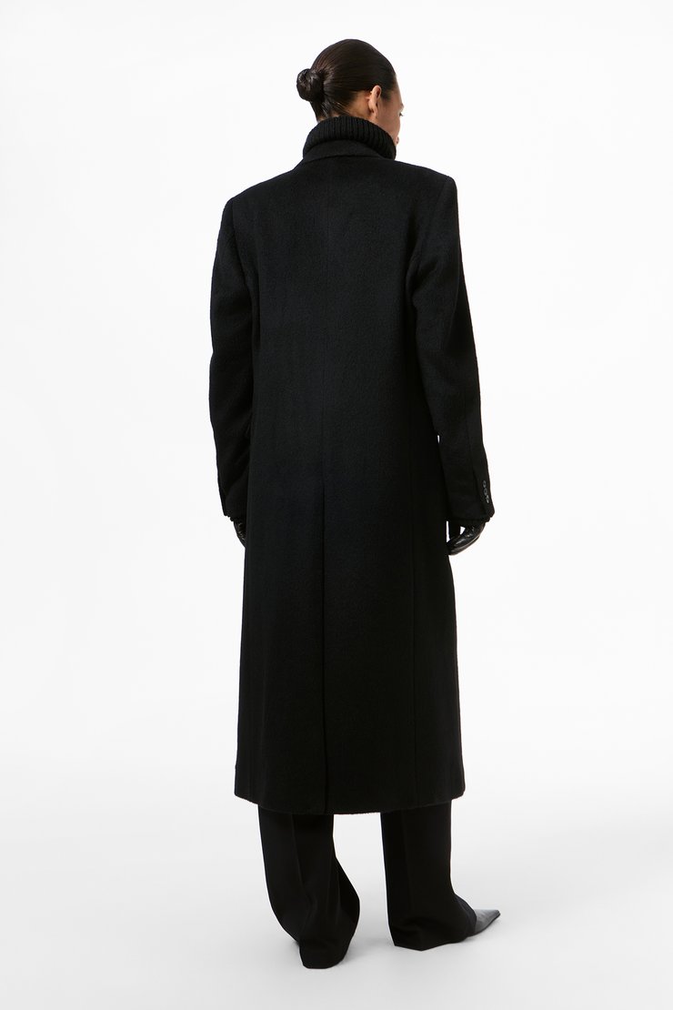 OUR LEGACY MANTA COAT 40 ブラック Our Legacy - Manta Coat Black Hairy Wool
