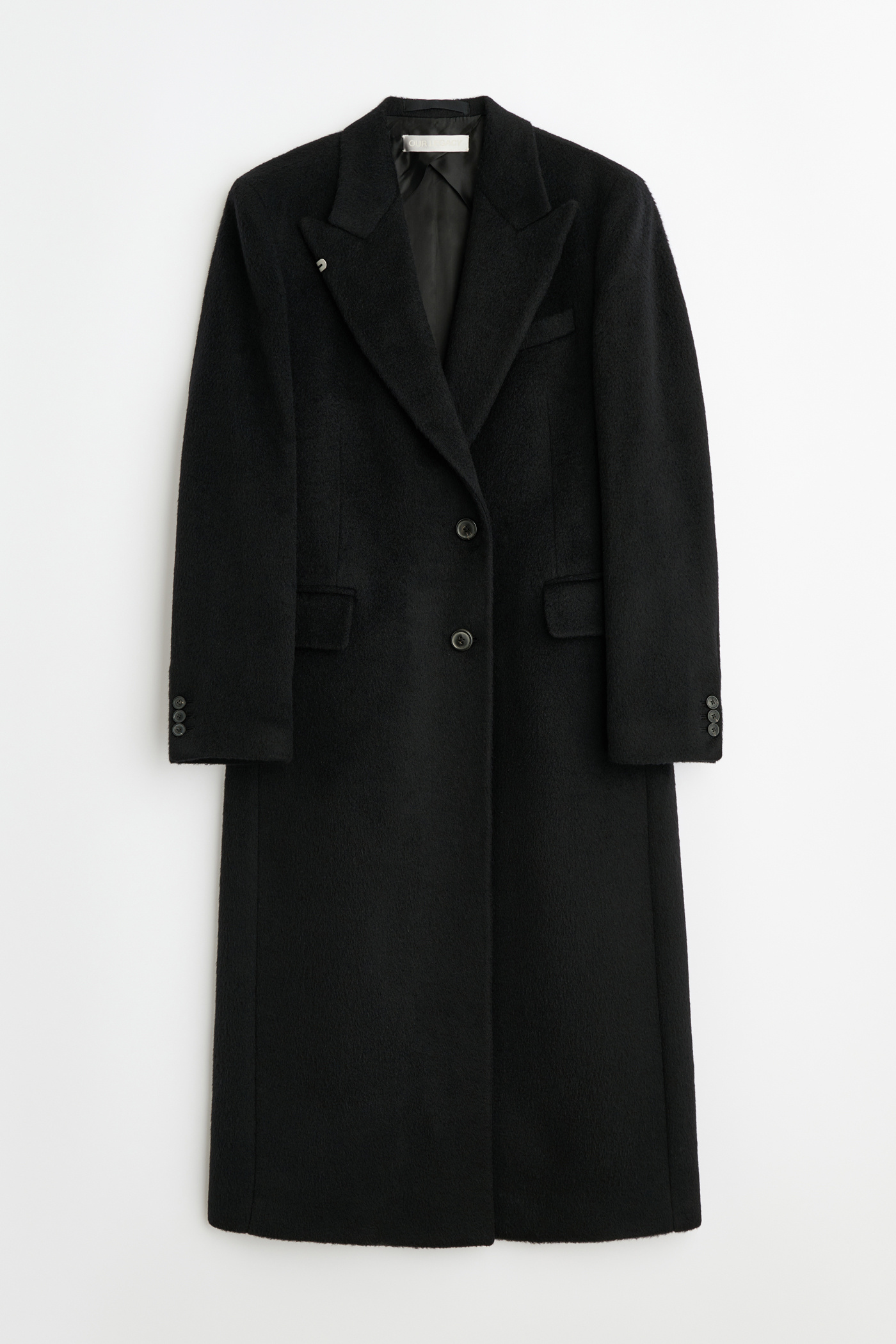 【定価15.4万】OUR LEGACY MANTA COAT 40 ブラック Our Legacy - Manta Coat Black Hairy Wool
