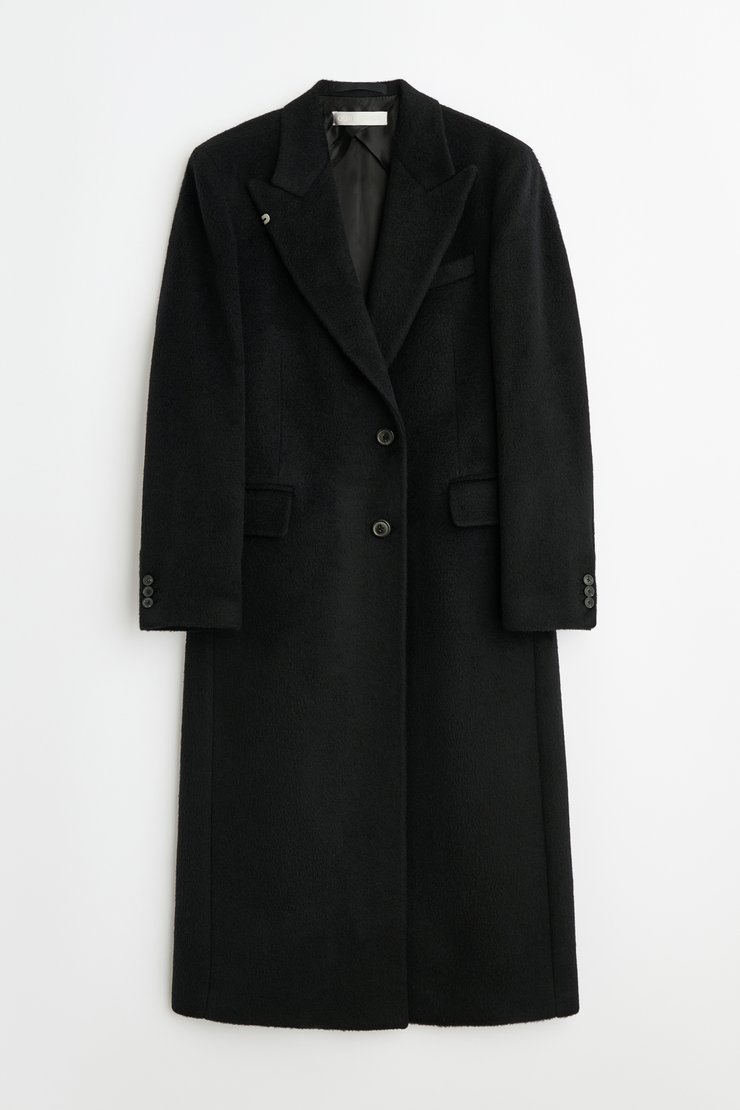 OUR LEGACY MANTA COAT 40 ブラック Our Legacy - Manta Coat Black Hairy Wool