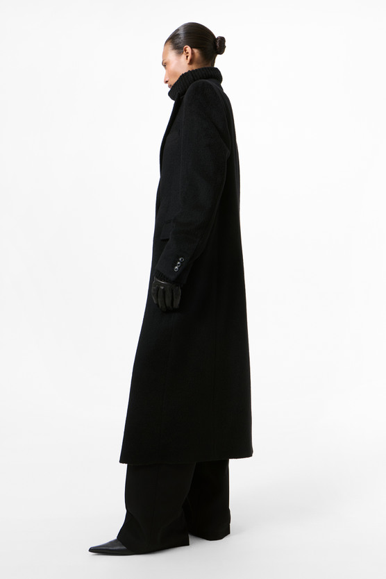 OUR LEGACY MANTA COAT 40 ブラック Our Legacy - Manta Coat Black Hairy Wool