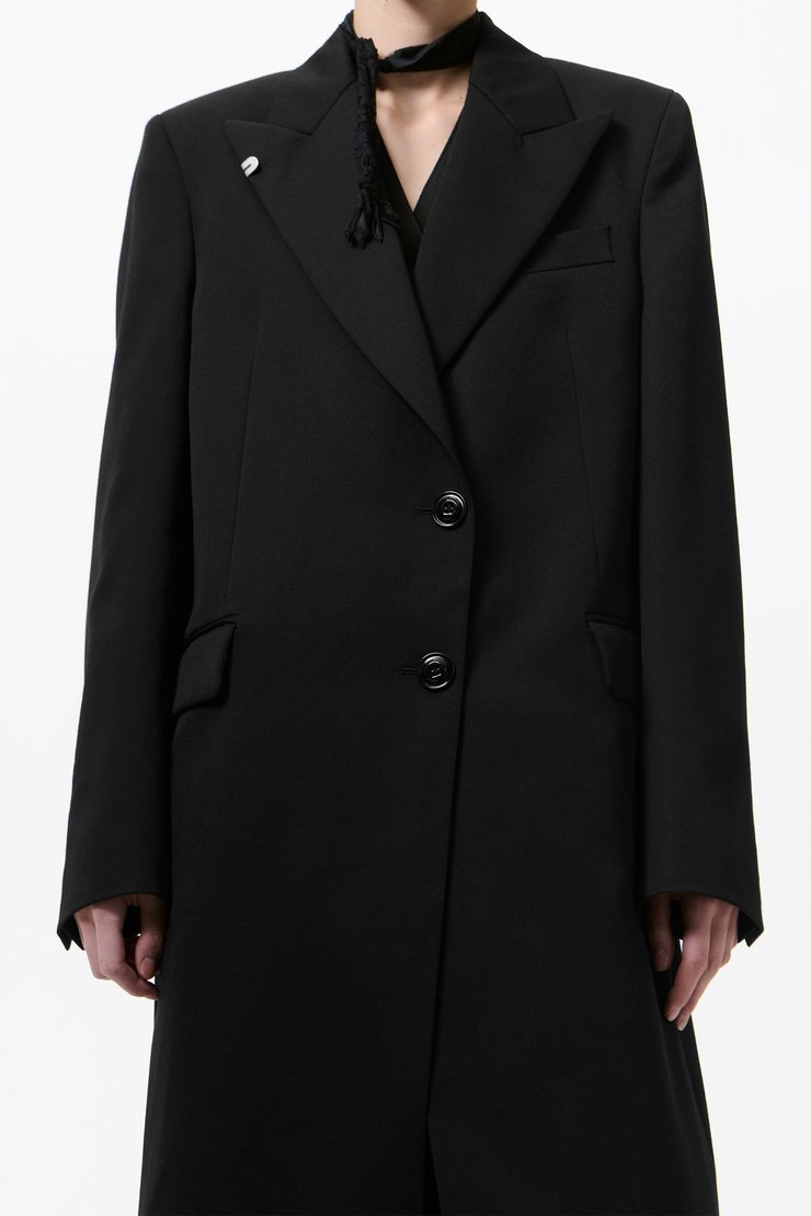 Our Legacy - Manta Coat Coarse Black Gabardine