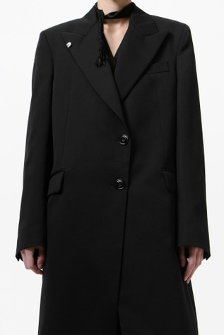 Our Legacy - Manta Coat Coarse Black Gabardine