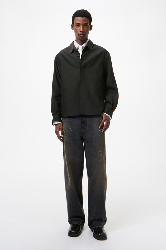 OUR LEGACY ブラック シャツジャケット 50 Our legacy シンプルで洗練されたデザインのブラックテーラード