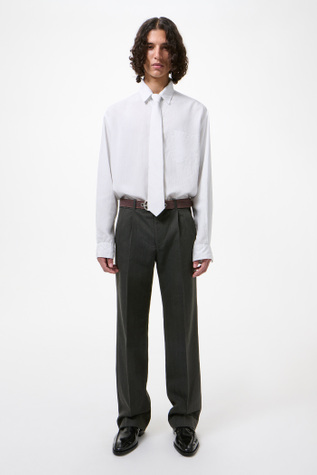 Slack Trouser Shark Pinstripe Herringbone