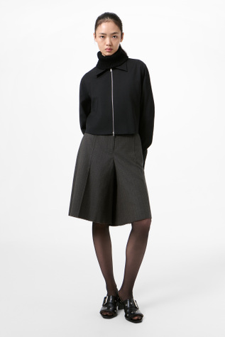 Statue Jacket Black Worsted Wool