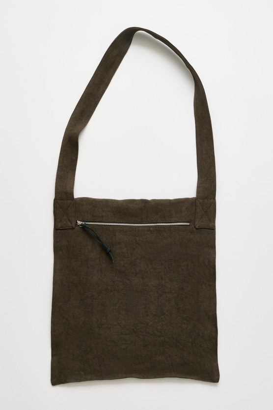 Our Legacy - Grande Slack Bag Dry Olive Airy Linen
