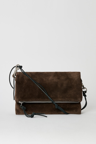 Necessity Bag Wenge Brown Wet Suede