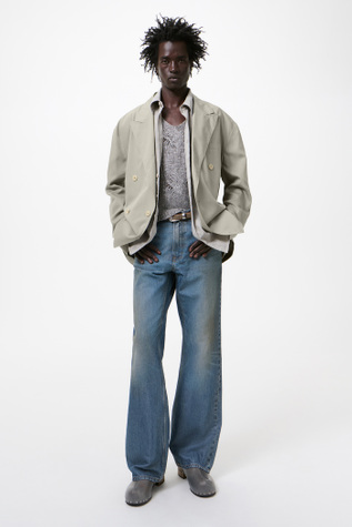 Halt Blazer Willow Grey Softflow Tencel