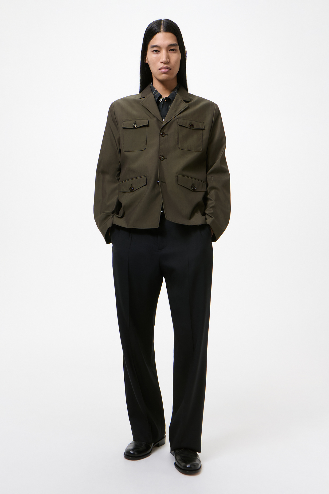 Our Legacy - Unconstructed DB Blazer Black Panama Wool