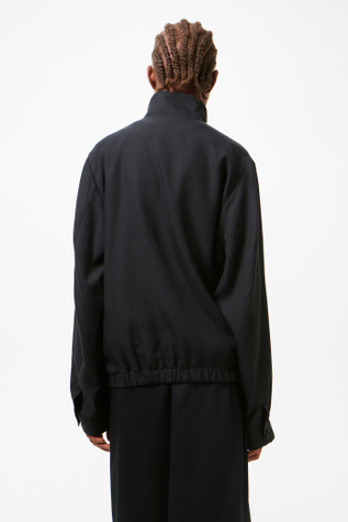 Our Legacy - Casino Jacket Still Black Calm Cupro Cotton