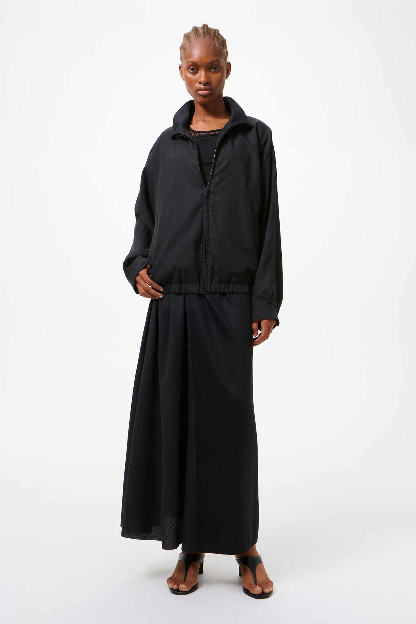 Our Legacy - Casino Jacket Still Black Calm Cupro Cotton