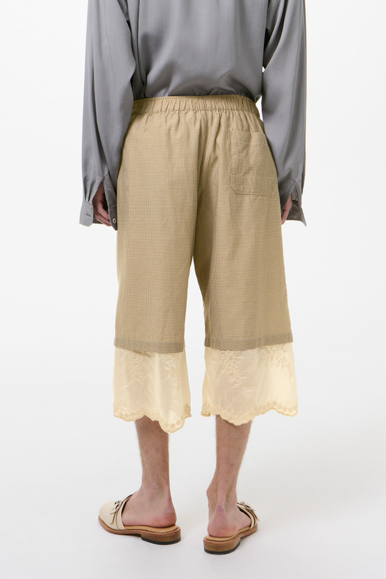Our Legacy - Frill Short Hazel Grid Cloud Cotton Silk
