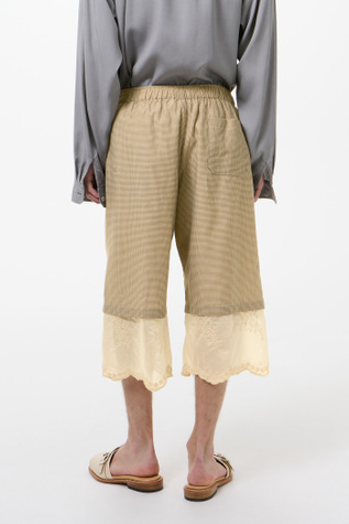Our Legacy - Frill Short Hazel Grid Cloud Cotton Silk